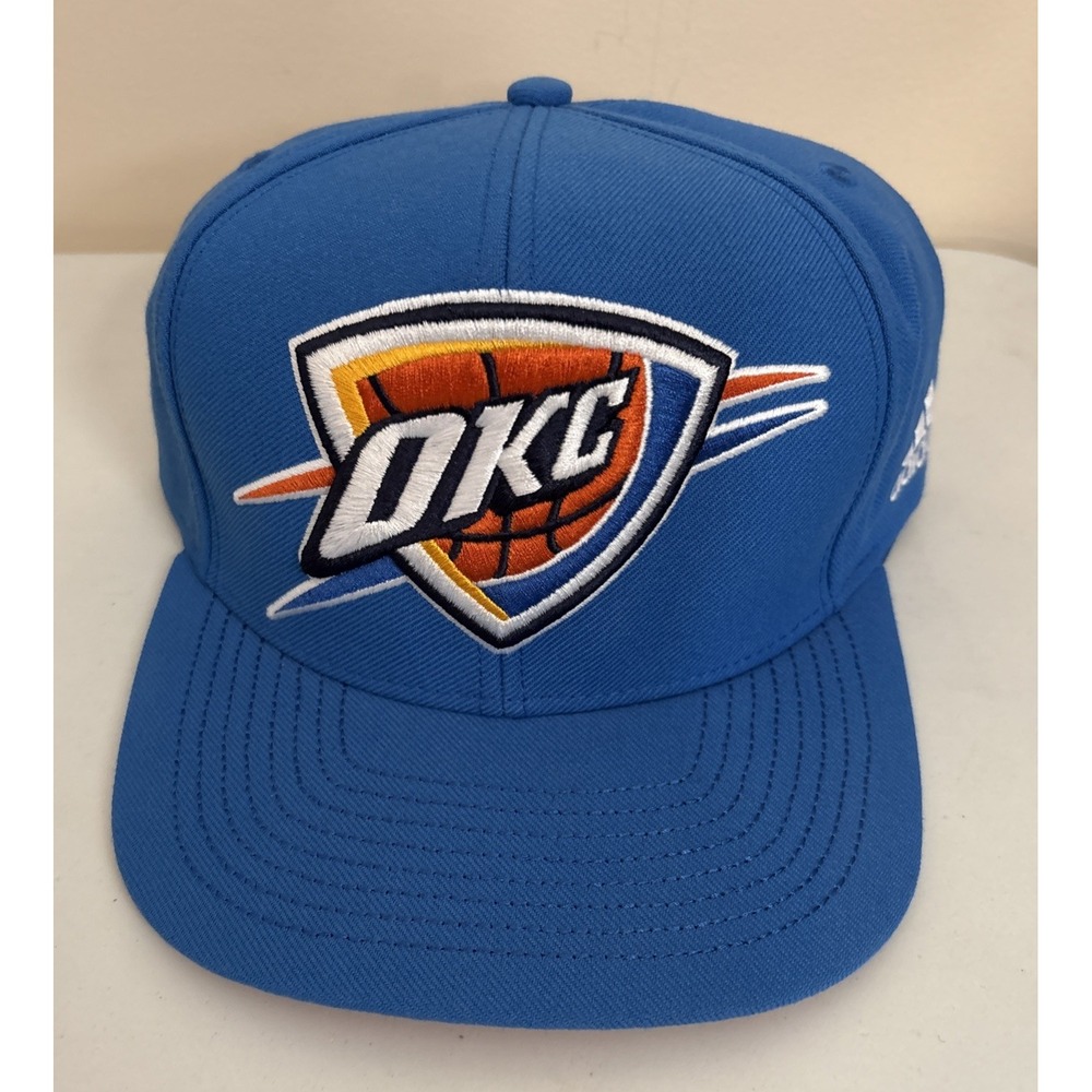 Adidas OKC Oklahoma City Thunder NBA Snapback Hat Cap Big Logo